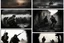 Placeholder: Masterpiece1:5)(Fineart), (award-winning:1.5), highest quality, (ultra realism:1.5) war journalism(,(by Tim Page and Hoorst Faas:1.5)),(Eastern Ukraine:(panel one:the moment after a battle ends, horrors of war, wounded men),(2nd panel, cinematic shot of men sitting in trench with 1000 yard stare (focus on their eyes:1.5)),(the third panel shows troops tired but hyper alert), (the fourth panel shows the sky is filled with incessant, fire and smoke everywhere,)