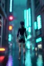 Placeholder: Ultra Realistic image, 25 years old brunette woman, Madrid, portrait, small stature, small chest, yakuza body tattoo, latex dress, short, rain, fog, night club Tokyo, people background, leds, neon, cyberpunk, vibrant color, highly detailed, art stations, concept art, smooth, unreal engine 5, god rays, ray tracing, RTX, lumen lighting, ultra detail, volumetric lighting.