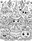 Placeholder: cute Halloween coloring page for adult