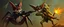 Placeholder: spider fox goblin gremlin holding uzis