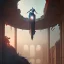 Placeholder: Super hero rising from the ruin, high details, high quality, motivation, , fantasy art, greg rutkowski