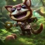 Placeholder: Cute teemo, league of legends, in the jungle, intricate detail, cinematic, 8 k, cel shaded, unreal engine, featured on artstation, pixiv, cartoon style