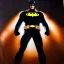 Placeholder: Ultra detailed fullbody Portrait in oil on canvas of Batman merges with Ironman,extremely detailed digital painting, extremely detailed face,crystal clear Big glowing eyes, mystical colors ,perfectly centered image, perfect composition, rim light, beautiful lighting,masterpiece,8k, stunning scene, raytracing, anatomically correct, in the style of robert e howard and Ken Kelley and Ohrai Noriyoshi and Simon Bisley and uncannyknack