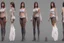 Placeholder: Female character full anatomy Proportions including front, side, and back model sheet .stylized animation character 8k Art station. realistic style