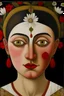 Placeholder: رسم حقيق لشخص يمتلك هذه المواصفات لون أزهر ليس بشديد البياض وليس بأسود اللون ذو وجه مستو غير دائري لذيه جبين واسع حاجبيه: مُقوّسان الشكل، قوّيان، متّصلان اتصالاً خفيفاً، لا يُرى إلّا في السَّفر؛ بسبب الغُبار. عينيه: كانتا واسعَتين جميلتَين، مُشّربتَين بالحُمرة؛ أي أنّ فيهما عروق حمراء رِقاق، شديدَتي سواد الحدقة، برموشٍ طويلةٍ. أنفه: كان أنفه مستقيم الشَّكل، طويلاً من وسطه، مع ارتفاعٍ، ودقيق الأرنبة؛ وهي ما لان من الأنف. صلب الخدين
