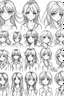 Placeholder: Anime character drawing sketches