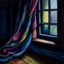 Placeholder: silk shadows: smooth, flowing darkness, open window oil pastel
