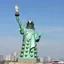 Placeholder: statue of a Dalek on Statin Island, with a torch, dressed as the statue of liberty