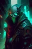 Placeholder: Pyke from league of legends in cyberpunk style