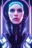 Placeholder: cyberpunk, head, women, portrai, tron