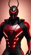 Placeholder: DC superhero based on hornet in red and black colour charecter design