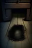 Placeholder: a dark musty trapdoor beneth the floorboard