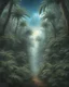 Placeholder: Forest of giant cannabis plants in a tropical setting, beautiful fantasy landscape, realistic and natural, cosmic sky, detailed full-color, nature, hd photography, fantasy by john stephens, galen rowell, david muench, james mccarthy, hirō isono, realistic surrealism, elements by nasa, magical, detailed, alien plants, gloss, hyperrealism