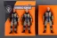 Placeholder: Mike pence G.i. Joe toy doll space force uniform inside a blister packaging hanging on A rack in toystore, fluorescent orange, wide angle shot whole body, black moonboots, fullsize, bright green pricetag