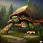 Placeholder: Fantasy world on turtle back