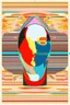 Placeholder: Abraxis is a cosmic mirror that reflects everything back onto itself; a neo-surrealistic mashup of the styles of Gerd Arntz and Tomma Abts