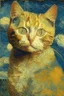 Placeholder: Portrait of a cat by Van Gogh