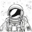 Placeholder: singular white astronaut helmet filled with galaxy, minimalist, clean, high resolution, clear white background