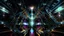 Placeholder: a 3d fractal stage structre made of metallic color 3d structures, pertty artistc background,dynamic lights