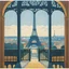 Placeholder: [estampe] from inside the Eiffel tower / Maurice Denis