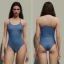 Placeholder: women wear swimwuit loose 8k, realistic