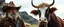 Placeholder: Gandalf as a cowboy, Gimli as a cow