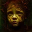 Placeholder: The Face of Childhood Trauma Taking Root, by Peju Alatise & carne griffiths & Zdzisław Beksiński, full head & neck depicted, clean, clear accurate facial features, symmetrical eyes,deftly depicted with incredible expressiveness & depth, visibly furrowed brow, distinct tree roots & branches Modifiers: sharp focus realistic elegant fantasy Zdzisław Beksiński no text insanely detailed Surrealism Tom Bagshaw Engraving accurate and proportional human anatomy reflective lighting symmetrical eyes Ver