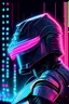 Placeholder: Robocop with neon reflections