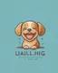 Placeholder: Laughing little puppy logo design Laughing little puppy logo design