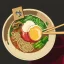 Placeholder: ramen with beer drink