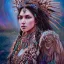 Placeholder: Insanely detailed photograph of an “portrait of gorgeous native american goddess ” with intricate hair, intricate embroidered dress, beautiful clear face and hyperdetailed painting by Ismail Inceoglu Huang Guangjian and Dan Witz CGSociety ZBrush Central fantasy art album cover art,8K, hdr, romantic, mysterious, ominous, flowers, jewelry, comfort, natural eyes, "arms open for embrace"