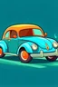 Placeholder: 2D car animation cartoon