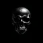 Placeholder: Brutal skull in fluid darkness minimalism