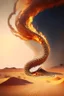 Placeholder: Spiraling column of fire chasing Isrealites across the desert