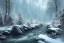 Placeholder: RIVER ROCK FOREST WINTER