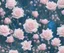 Placeholder: bue sky with stars, enlighten, soft smile, wonderful winter garden with pink roses flowers, majestic, art background, intricate, masterpiece, expert, insanely detailed, 8k resolution, intricate detail, soft smooth lighting, light pink blue colours