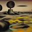 Placeholder: sureal landscape by yves tanguy and dr seuss