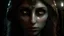 Placeholder: Transcendent being, jinn face, be a girl, horror, with mysterious eyes, full face, bust, real, high quality, 4k, be clear