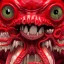 Placeholder: red, tentacles, a lot of eyes, teeth, monster, horror, blood, huge, scary, hyperrealism, gore, masterpiece, expert, volumetric lighting, deformed, sharp focus, 8K