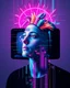 Placeholder: 4D Surrealism collage Art Work Render 4D Headpeaces Surrealism Collage double exposure Techno Surrealism Art Work Neons colors colorful Glitch TV ,find details,electronic elementary background