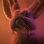 Placeholder: galaxies, spirals, space, nebulae, stars, smoke, iridescent, intricate detail, in the shape of a rabbit, fur on color diamond, octane render, 8k, --q 2 --ar 2:3 --uplight