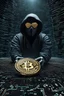 Placeholder: Bitcoin hacker matrix, photorealistic, soft colors, shoot with leica lens , photo by Salgado