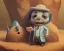 Placeholder: tiny cute {Mr.Bean} toy, standing character, soft smooth lighting, soft pastel colors, skottie young, 3d blender render, polycount, modular constructivism, pop surrealism, physically based rendering, square image, evil ,