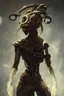 Placeholder: A most amazing actor looking like brilliant steampunk alien, art by greg rutkowski and teamLab, realistic portrait, medium view, ornate, rococo
