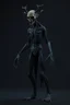 Placeholder: humanoid monster for a horror , silent hill style, creepy, 3d model, t-pose, full length, vampire