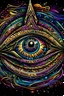 Placeholder: eye of Horus stars detailed high quality colorful purlpe