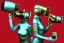 Placeholder: Golden to cyan surfaces body, latex. Tendril-mask-Synthesizer-proboscis. Partly armored bodies. Coverage metallic headphones. Man and hot Russian military girl. Old-fashioned cameras and lenses integrated to heads. Strange Steam-punk Silver tumbler connection! Dystopia perfect body. Red 4D-tiles around them. Partly symmetrical in relation to speaker. Perfect golden ratio in all directions. Space-corruption. Steam-machines-tubes. Oppressive atmosphere. Thick Mind-upload-cable