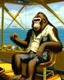 Placeholder: bored ape yacht club style - ape that is a forex trader