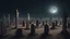 Placeholder: A Creepy Nightly Sequence Of Muslims Graveyard.