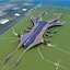 Placeholder: Symmetrical aerial view of an ant-shaped airport, spectacular, impressive, ultra quality, maximalist, 8k 3D